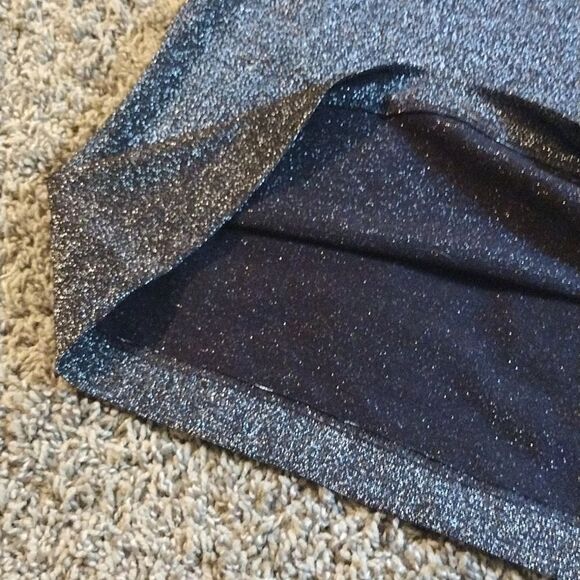 Cabernet Women's Size XL Sparkly Nylon Metallic Dark Silver Tank Top - Picture 8 of 9